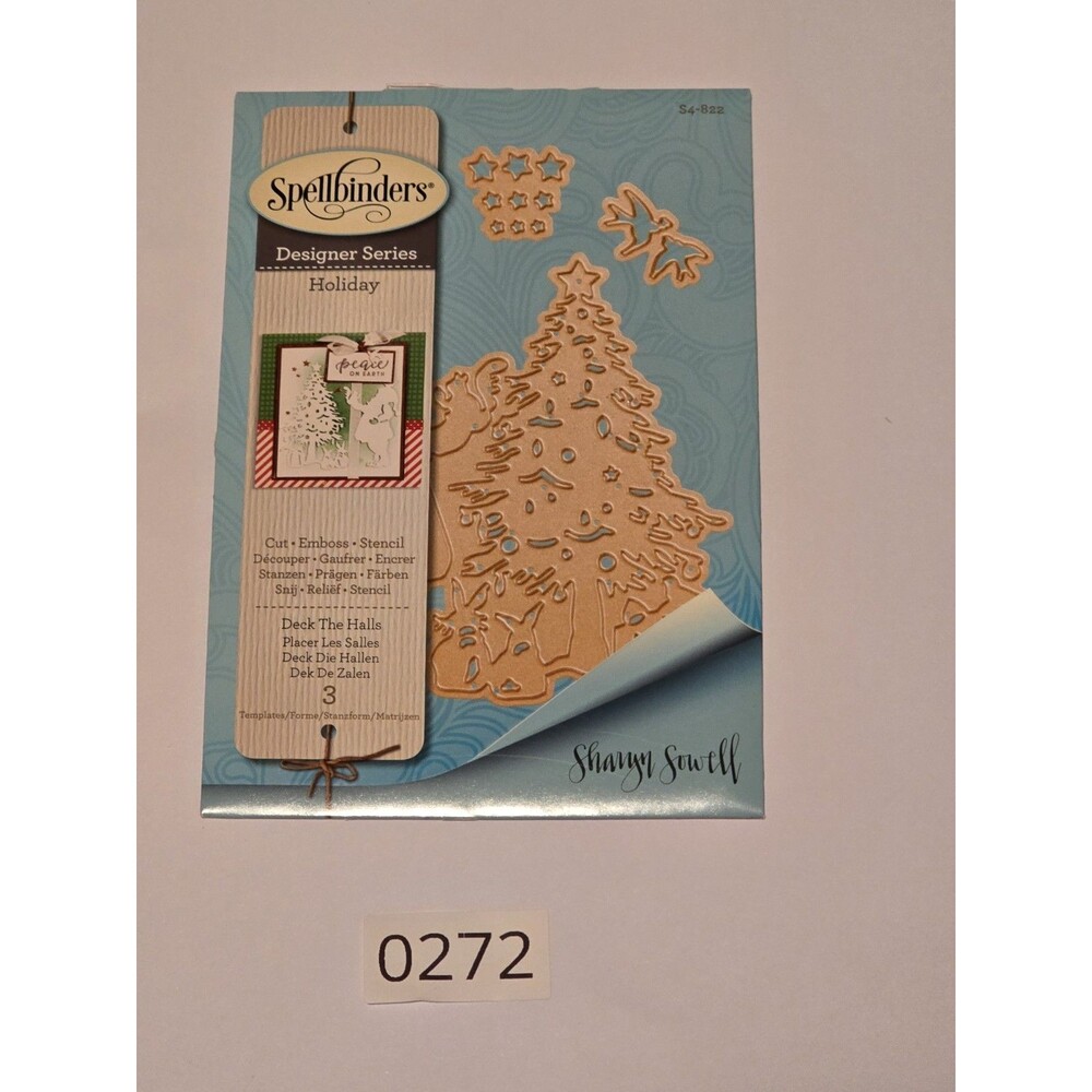 Spellbinders Sharyn Sowell Deck The Halls Holiday Christmas Tree Die Set